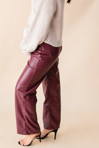 Night Vision Faux Leather Pants