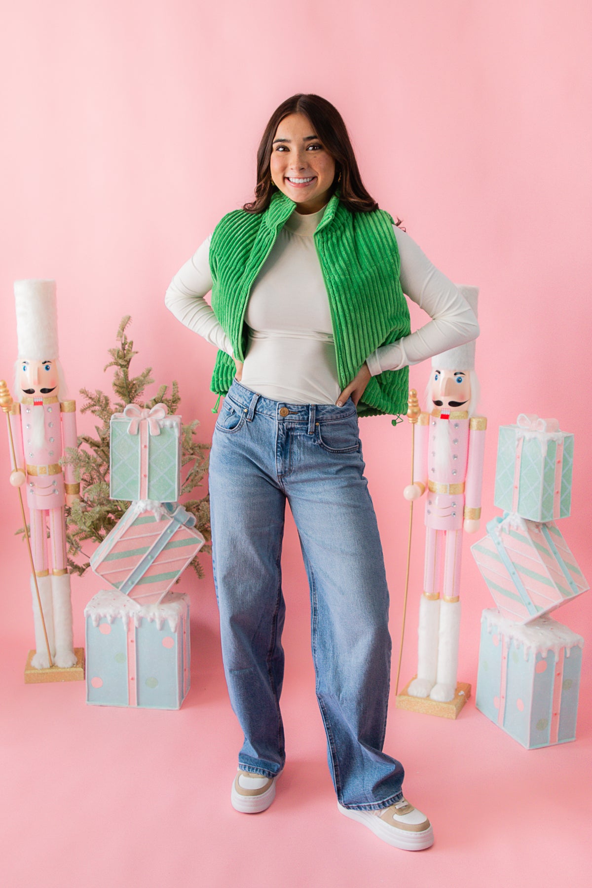 Selena Baggy Low Rise Straight Leg