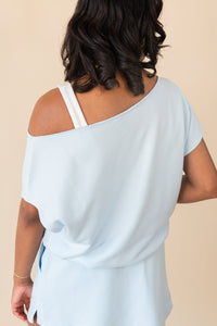 French Terry Off Shoulder Top