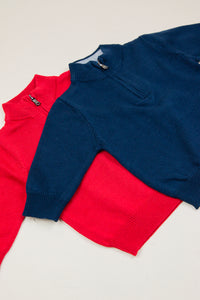 Boys Quarter Zip Sweater