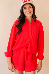 Sugarloaf Loose Button Up Shirt