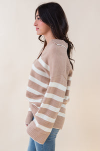 Amalie Striped Pullover