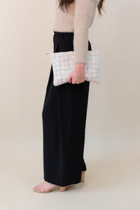 Lena Box Pleat Wide Leg Trouser