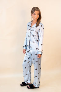 Long Sleeve Bow PJ Set