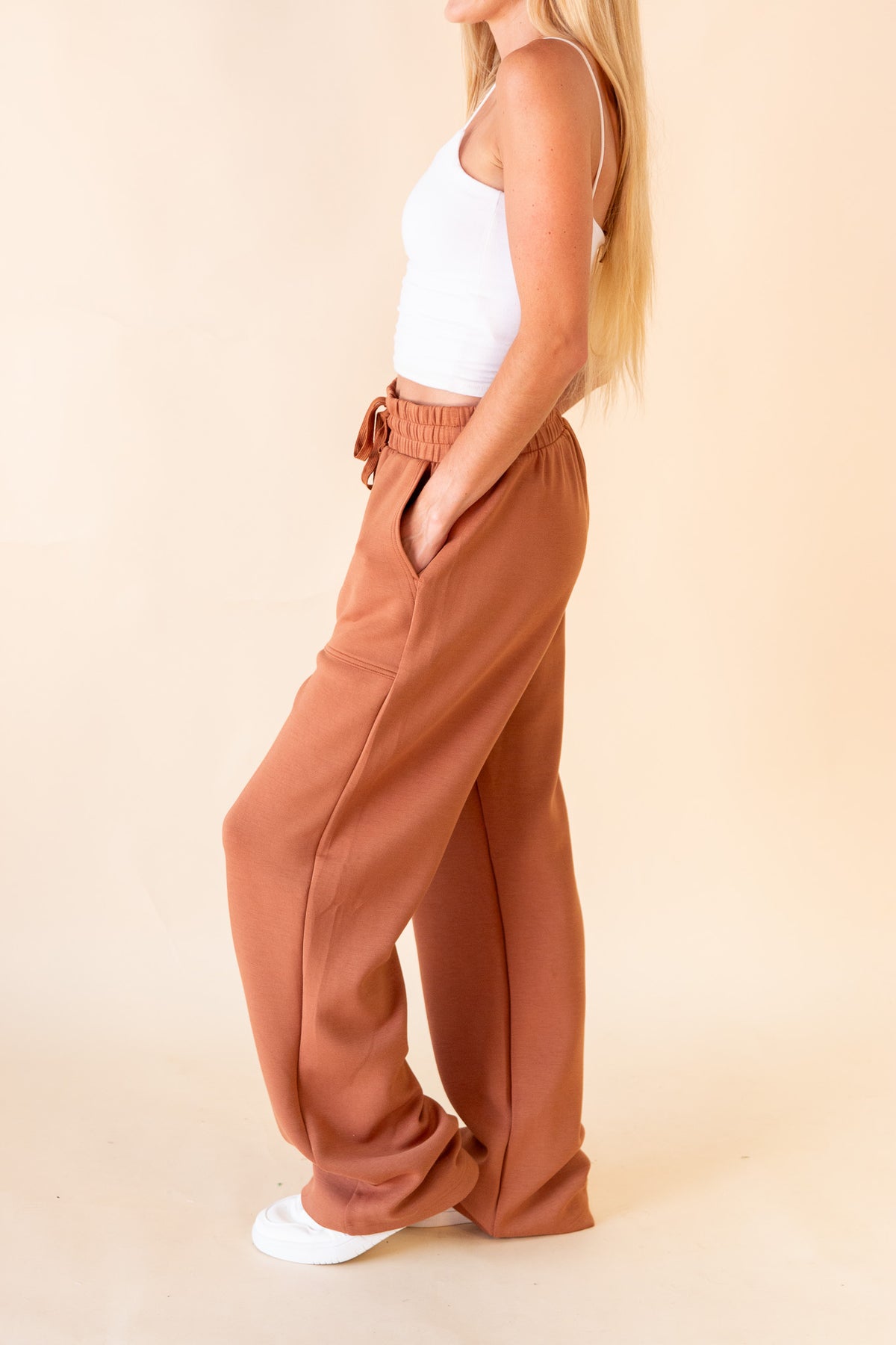 Beth Straight Lounge Pants w/ Pockets