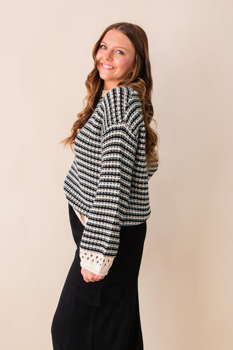 Samantha Knit Striped Sweater