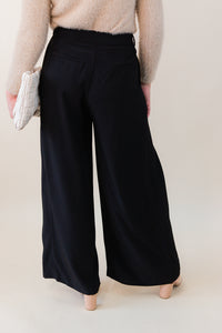 Lena Box Pleat Wide Leg Trouser
