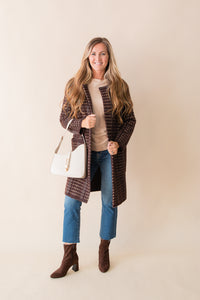 Marceau Houndstooth Coat