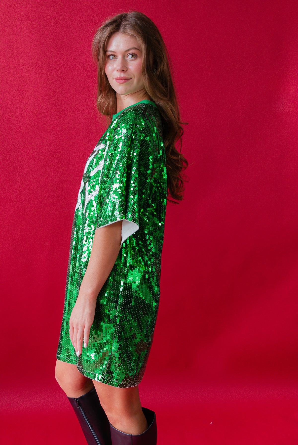 Santa Baby Sequin Mini Dress