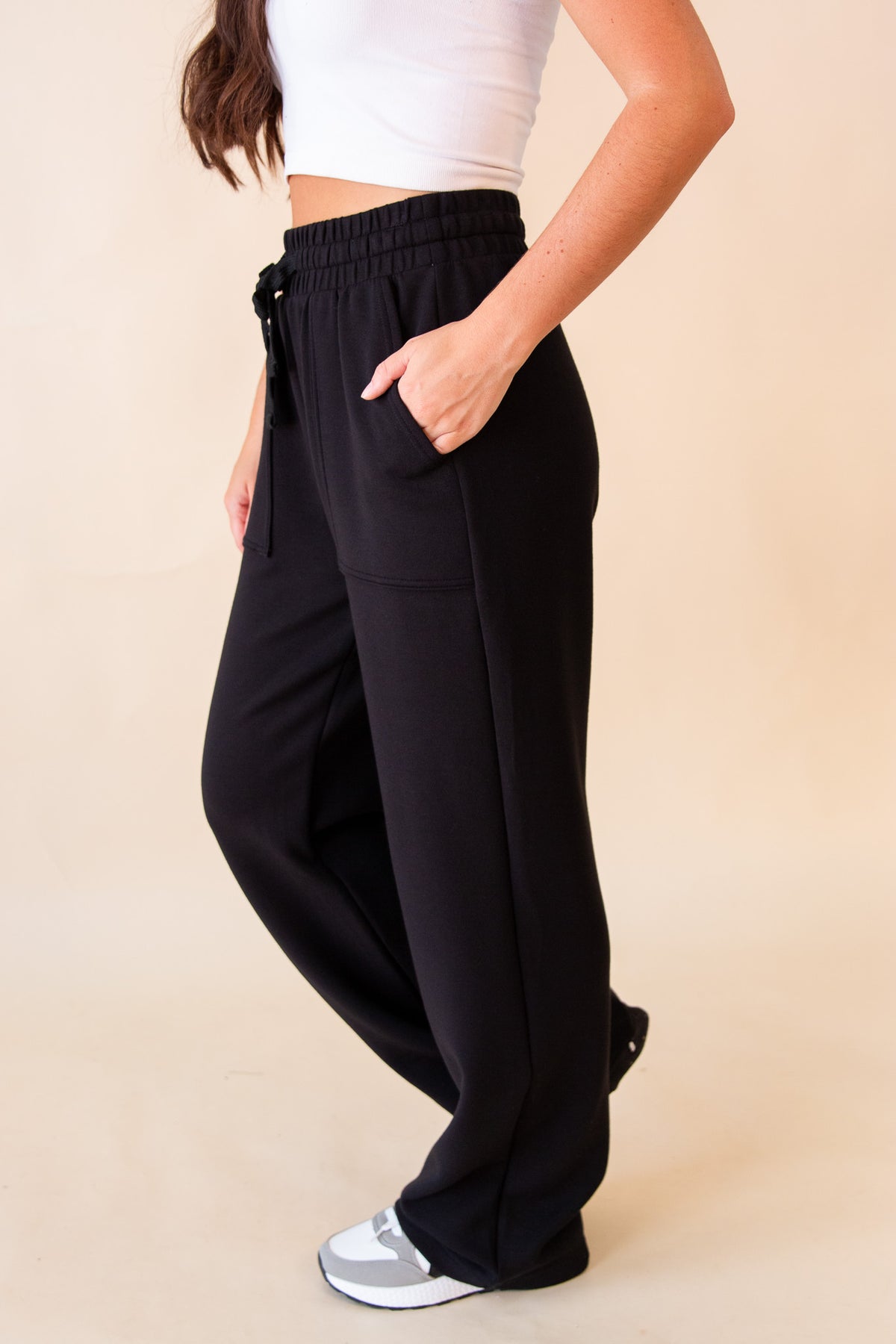 Beth Straight Lounge Pants w/ Pockets