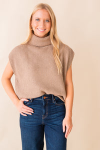 Crosby Ribbed Turtleneck Vest