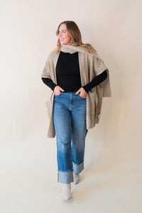Brienne Scarf Poncho Cardigan