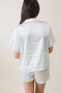 Julie S/S Satin Pj Set