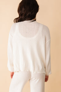 Sweetheart Pointelle Cardigan