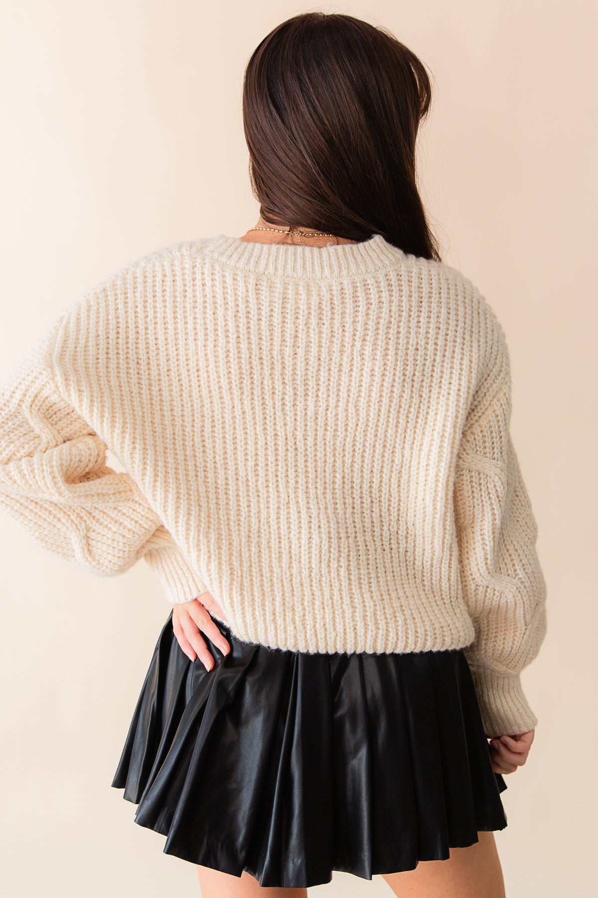 Go Forth New Cable Knit Sweater