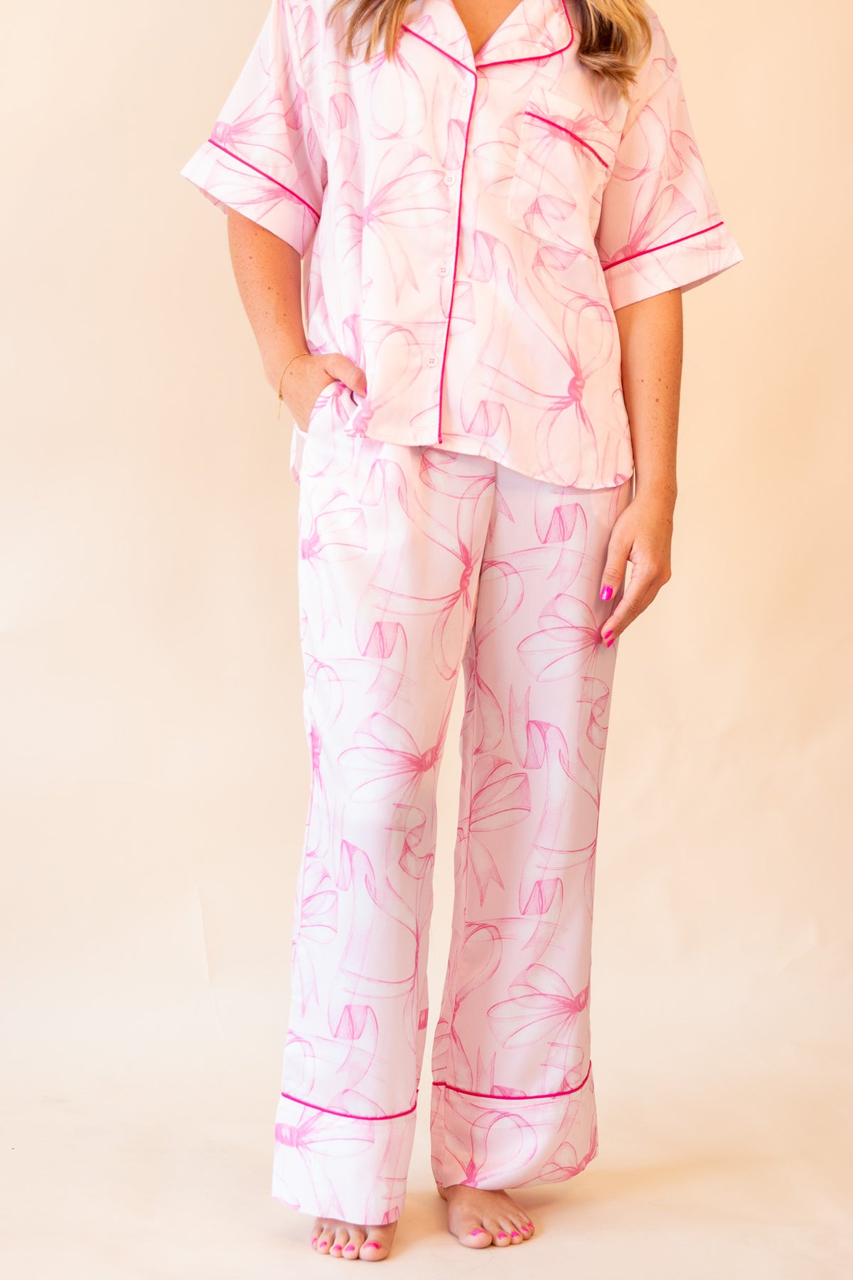 Rhea Bow PJ Pants