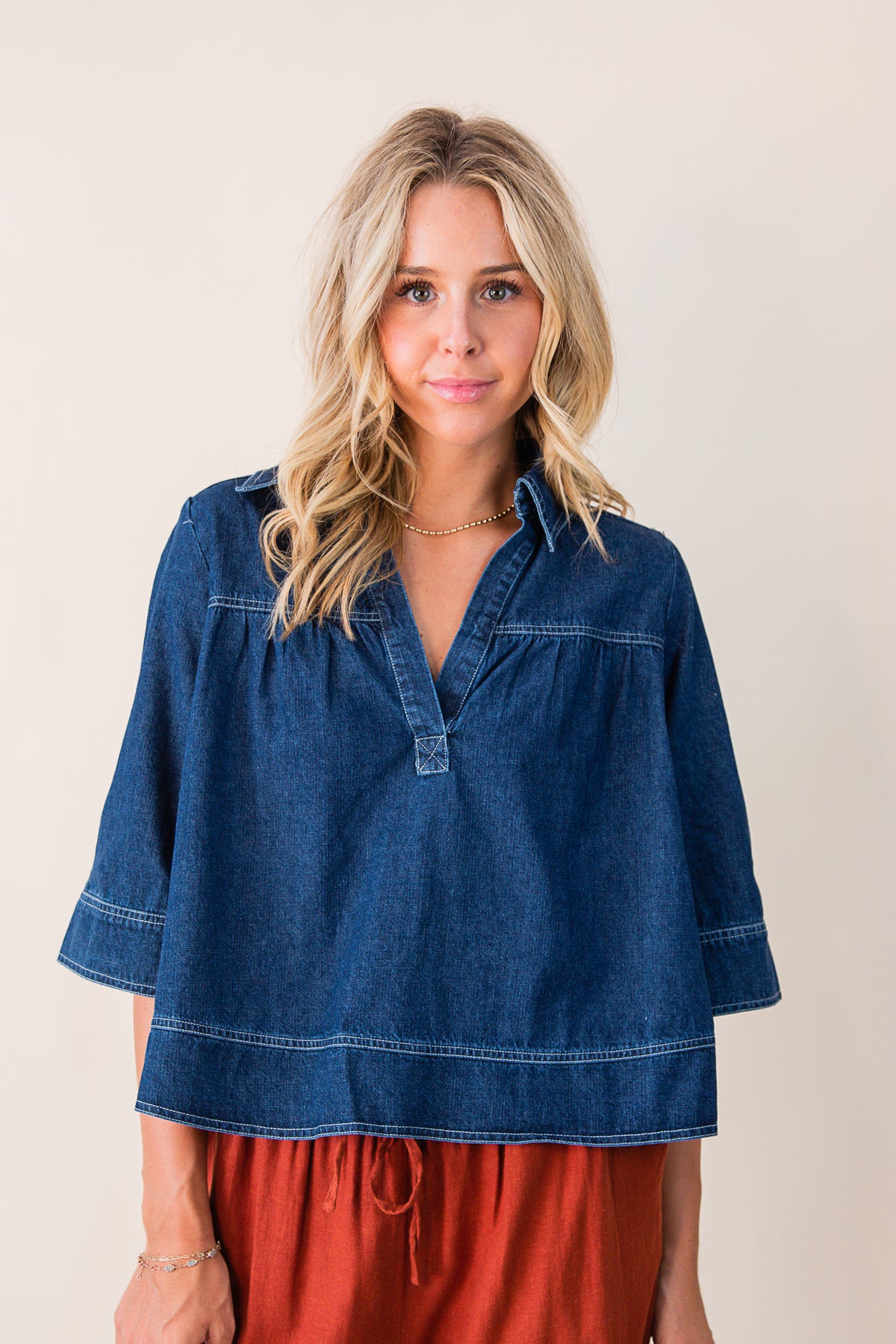 Farrah Denim Shirt