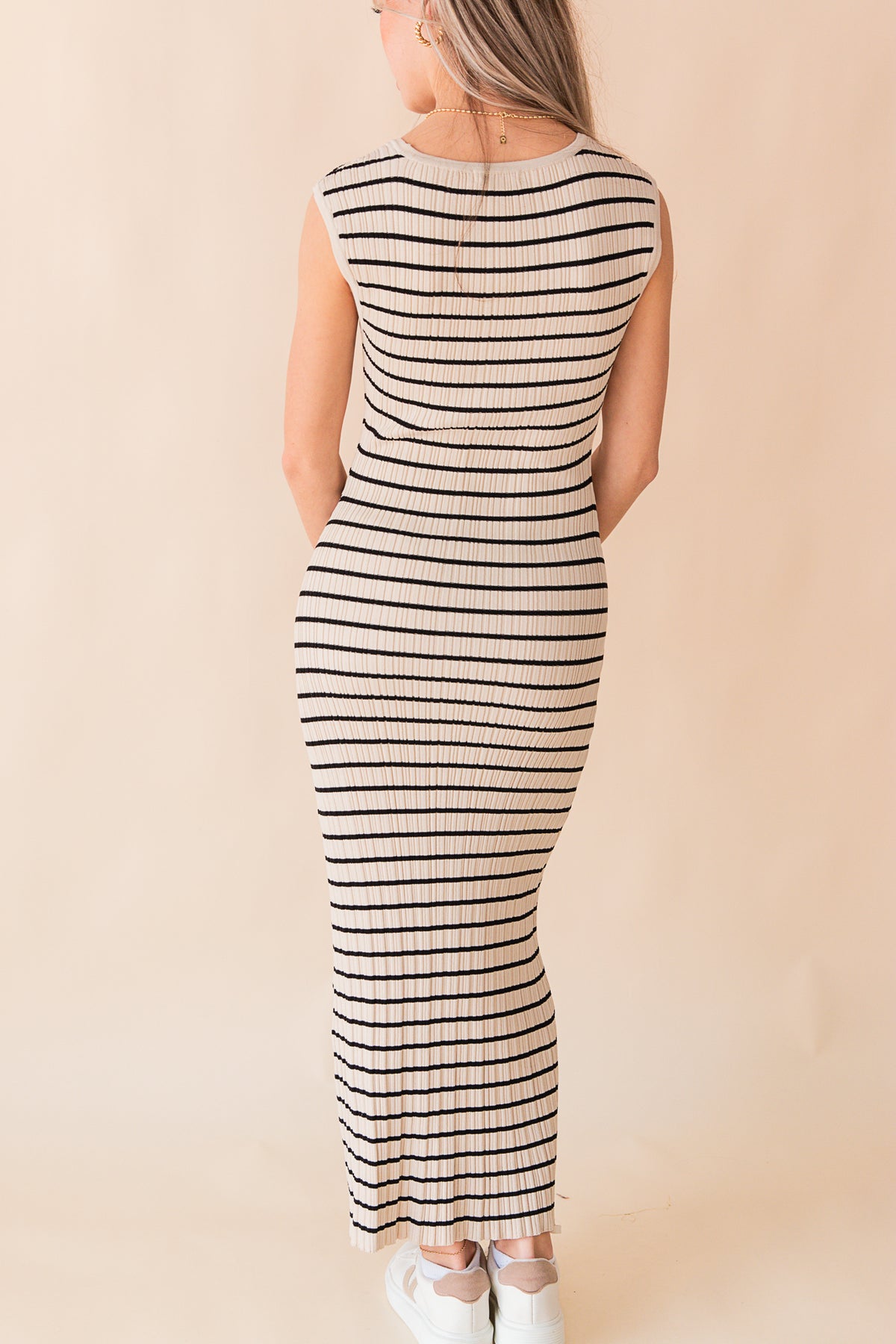 Gisele Stripe Midi Dress