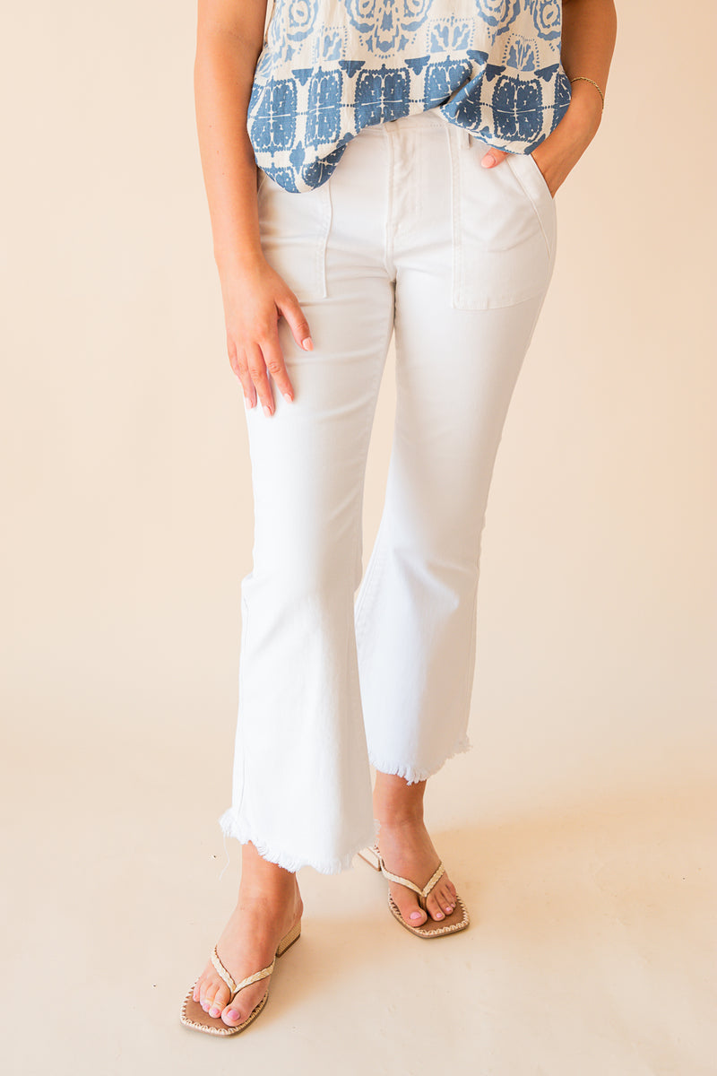 Happi Cargo Cropped Flare Jean
