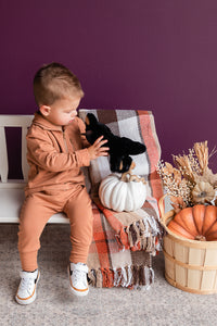 Boy's 3/4 Fleece Zip Sweatshirt