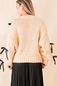 Bow Kissed Knit Cardigan