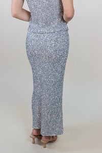 Luster Sequin Maxi Skirt