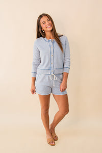 Daily Knit Denim Cardigan