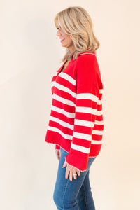 Amalie Striped Pullover