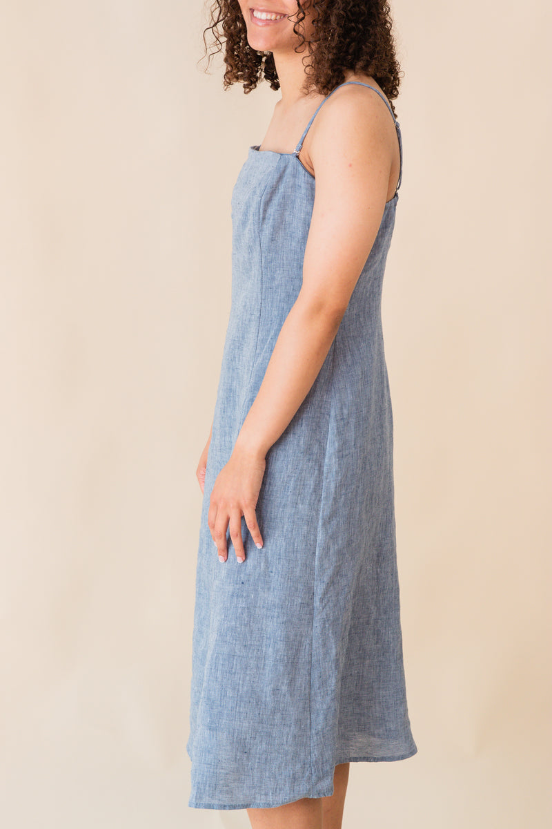 Sofia Linen Midi Dress