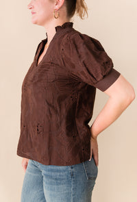 Brunette Bloom Blouse