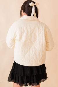 Cloudy Sky Quilted Jacket