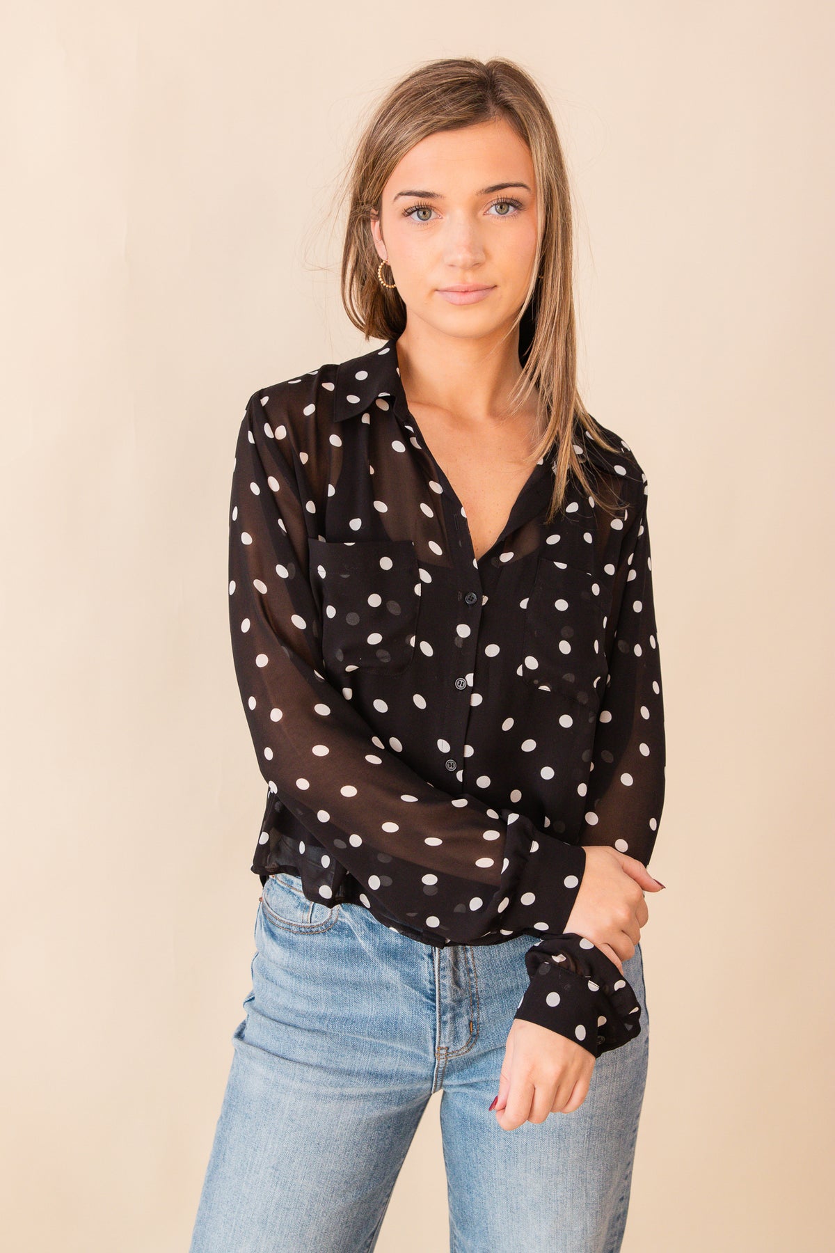 Vivienne Polka Dot Top