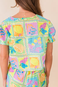 Mimosa Front Tie DTL S/SLV Top