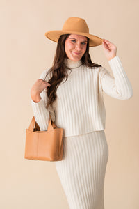 Cosette Turtleneck Rib Sweater