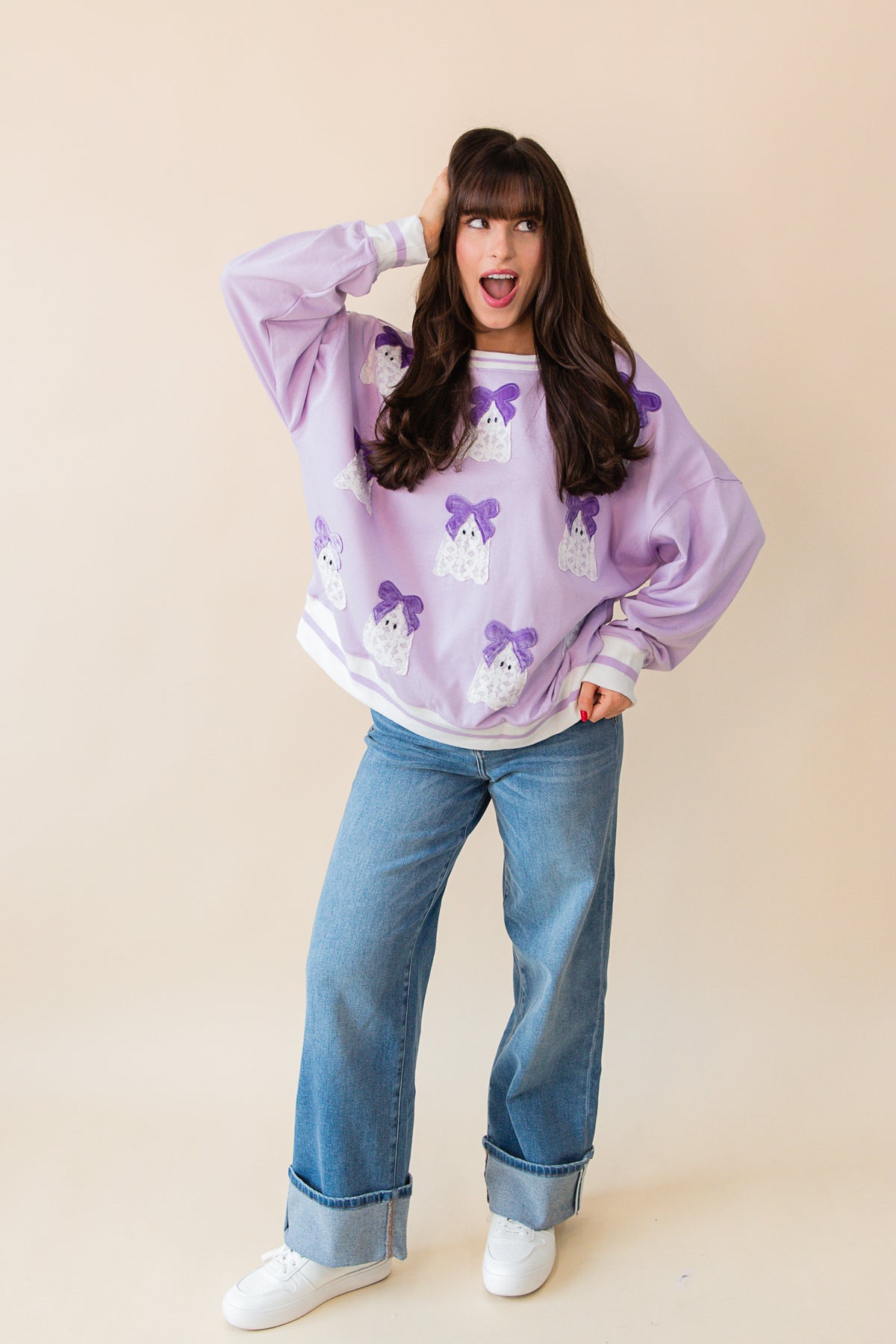 Pretty Boo Bow Sweatshirt
