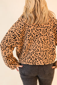 Keeping Tabs Leopard Half Zip