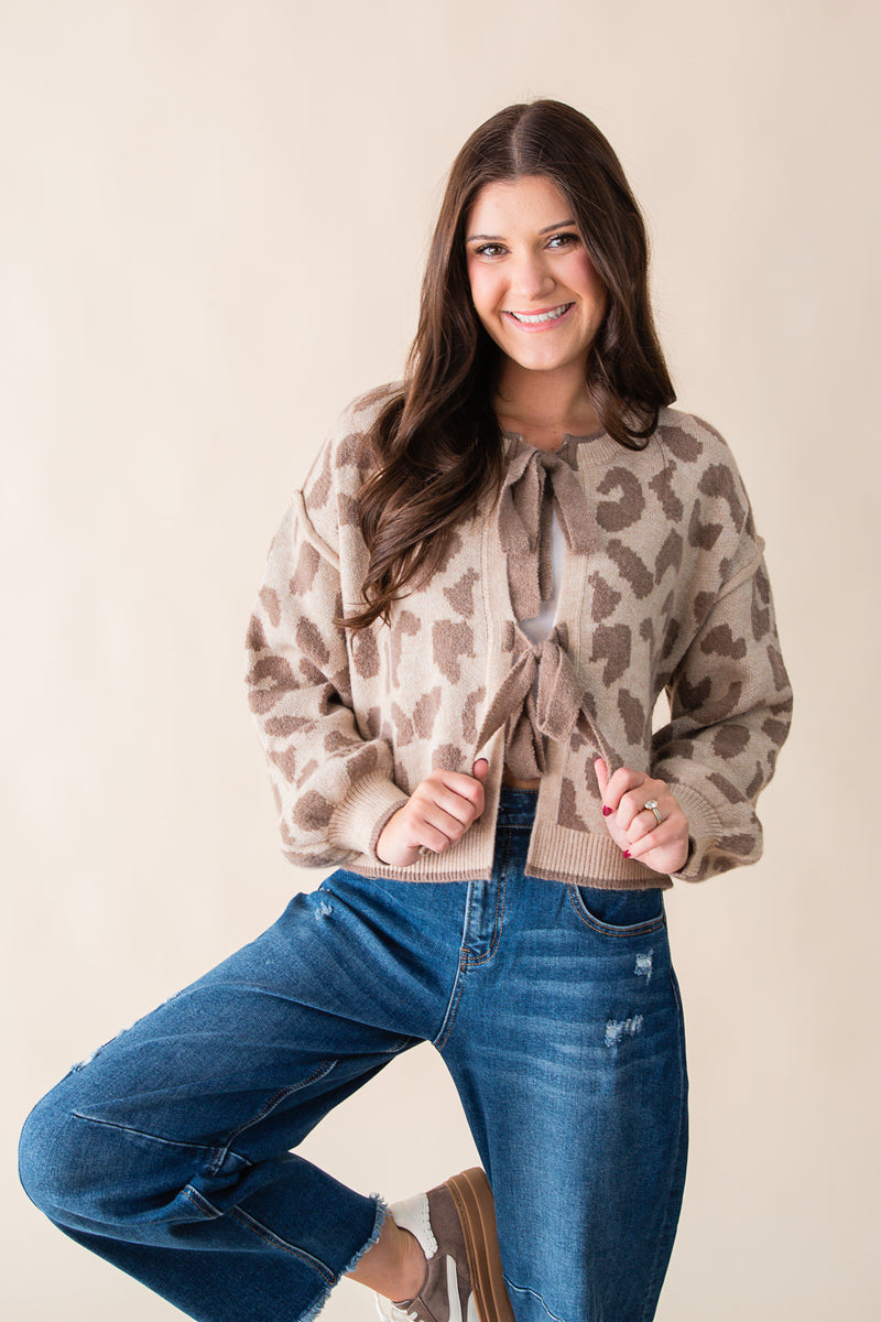 Elle Leopard Cardigan