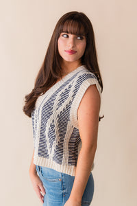 Macy Two Tone Sweater Vest