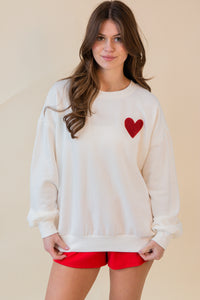 Oversized Heart Sweatshirt