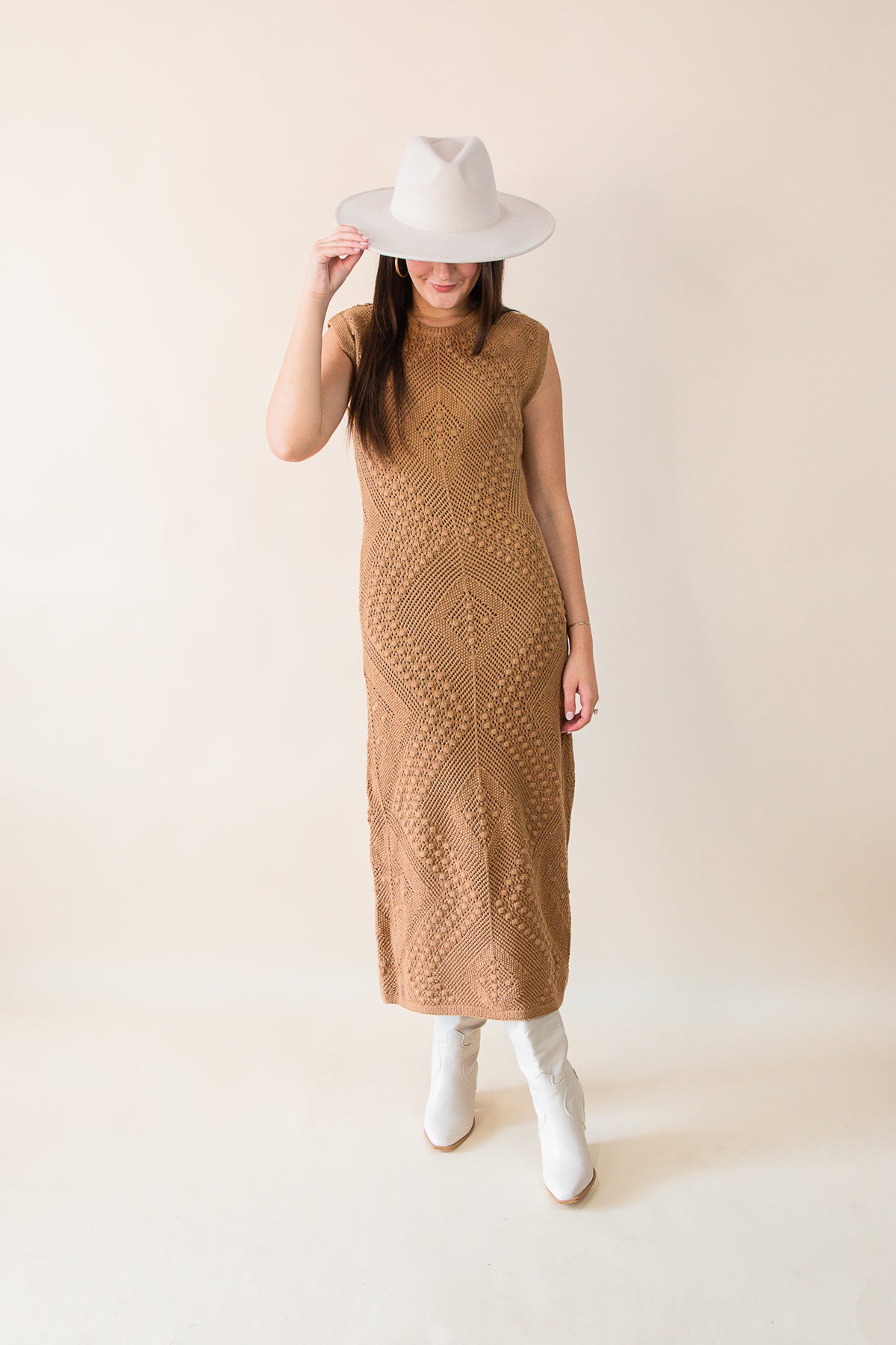 Wandering Intricate Knit Dress