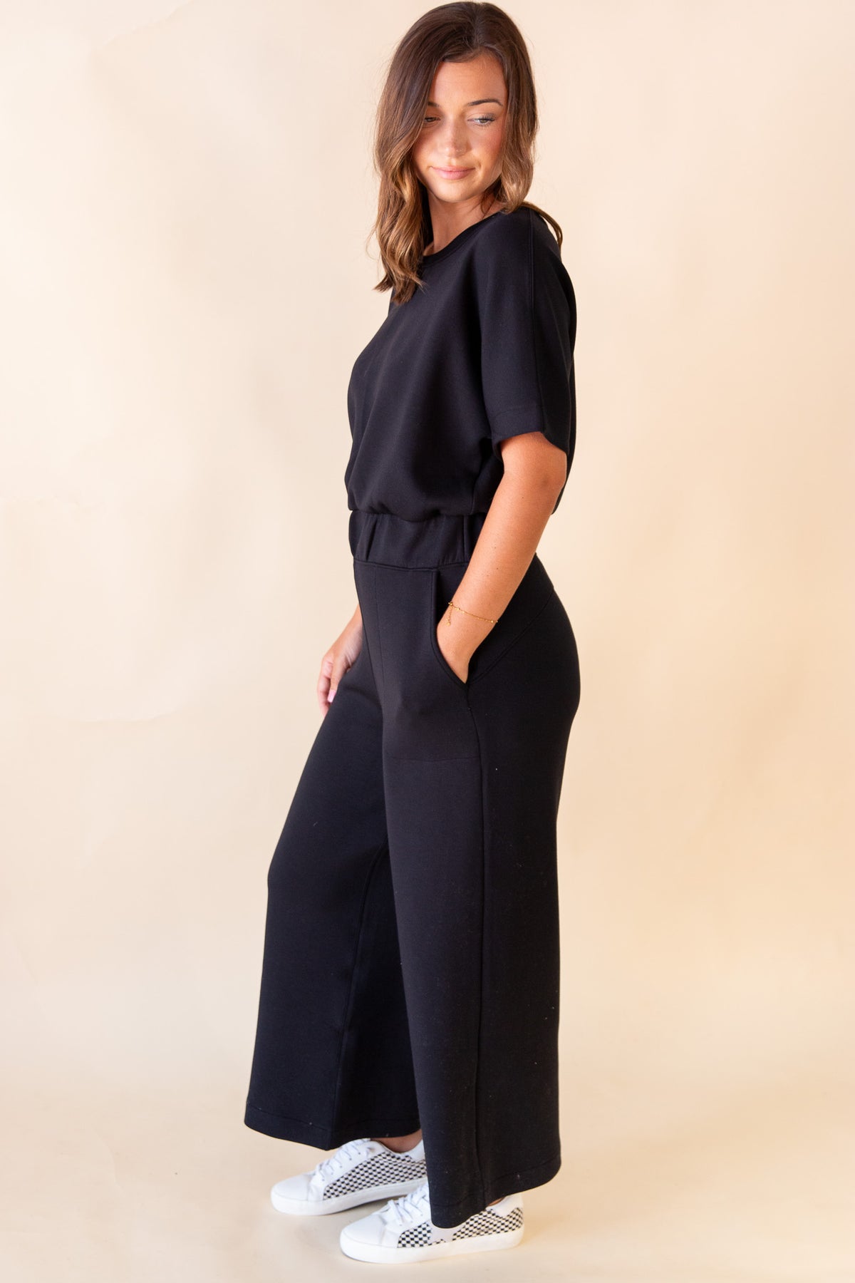 Aire Crop Wide Leg Jumpsuit