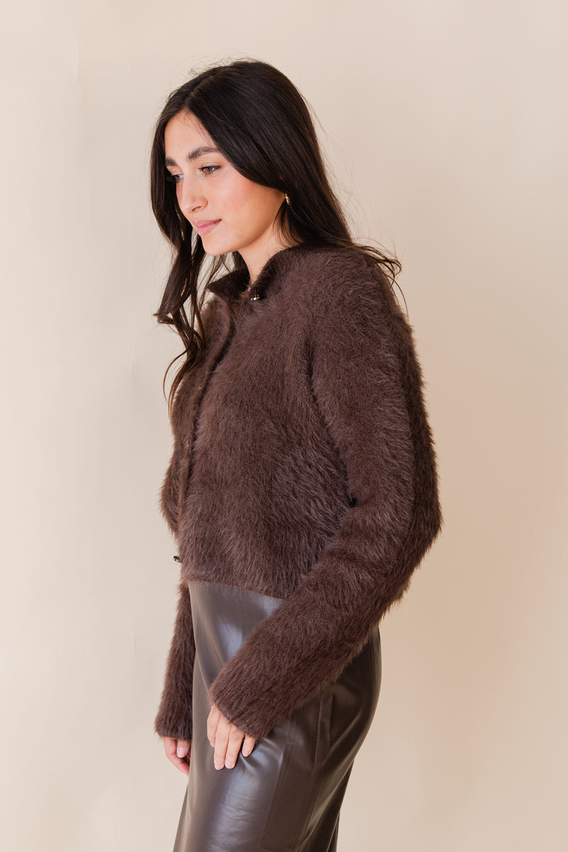 Zephyr Faux Fur Cardigan