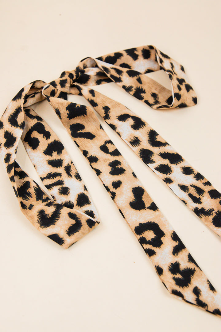 Thin Leopard Hair Scarf
