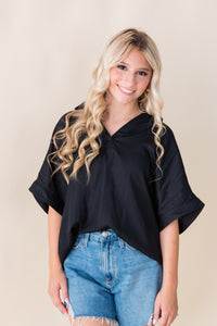 Mona Short Sleeve Blouse Top