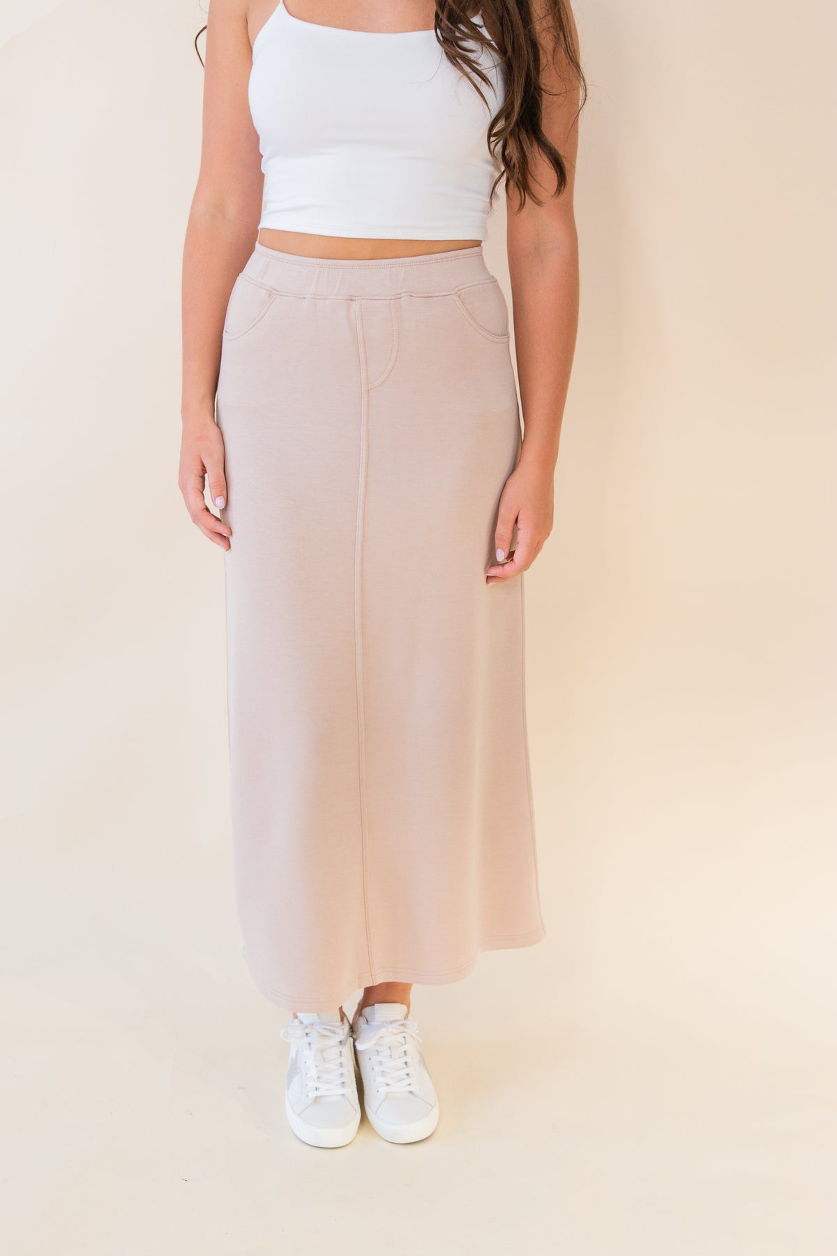 Cloud Fleece Maxi Skirt