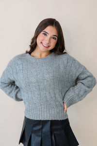 Carol Chunky Cable Knit Sweater