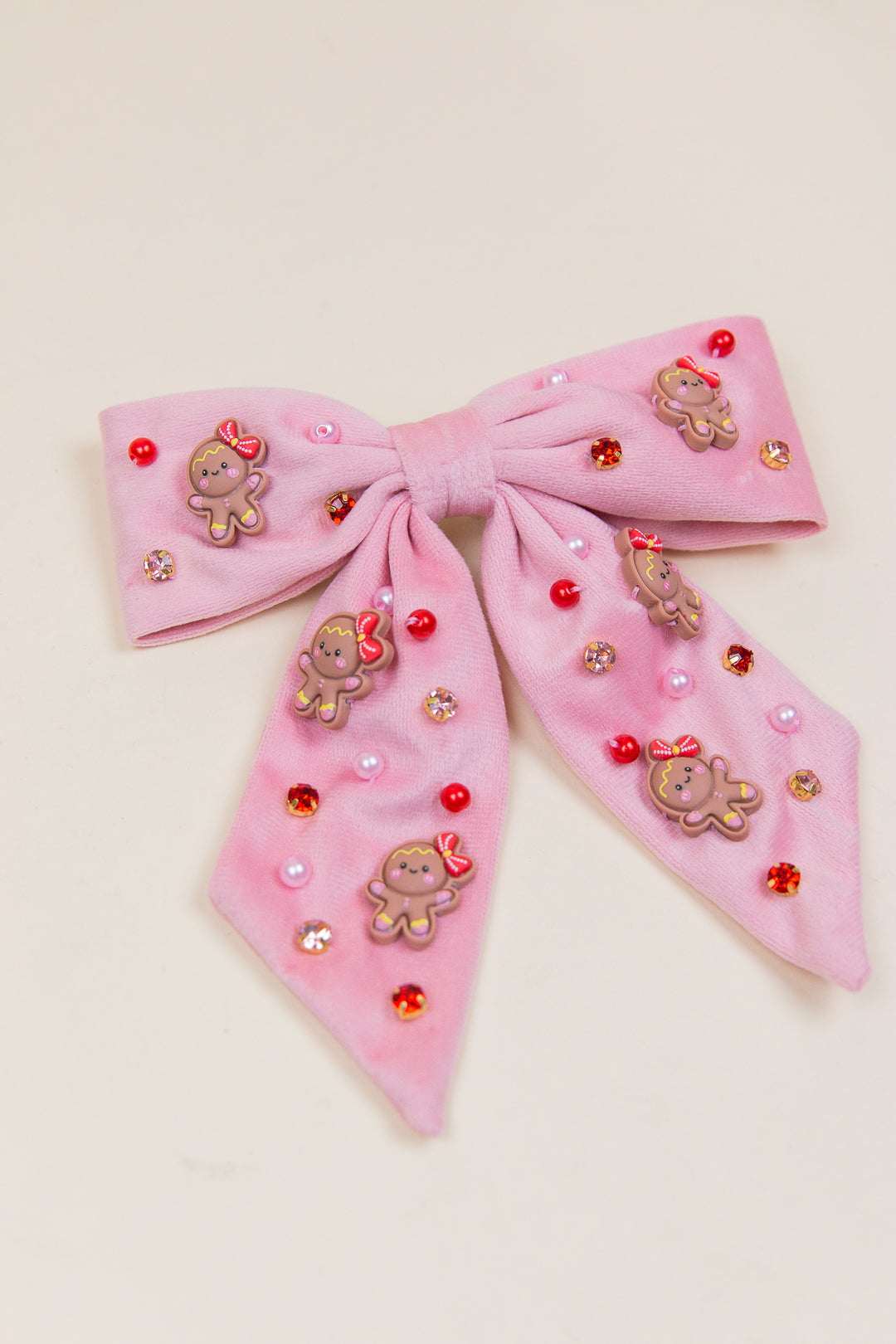 Melanie Kids Pink Gingerbread Bow