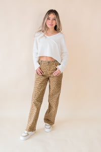 Ashley Mid Rise Relax Straight Pants