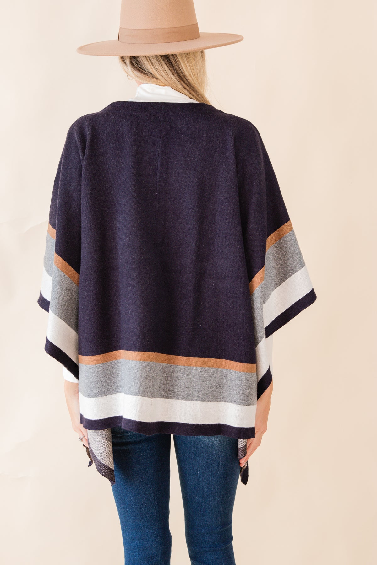 Leilani Stripe Sweater Cape