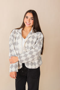 Nina Sherpa Snap Jacket